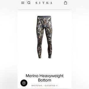 Merino heavy weight bottom